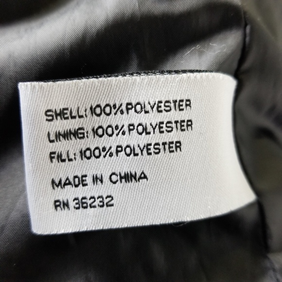 Gallery Black quilted jacket sz M - Picture 4 of 5